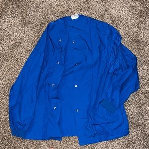 Women’s Royal Blue Scrub Jacket. Size SMALL